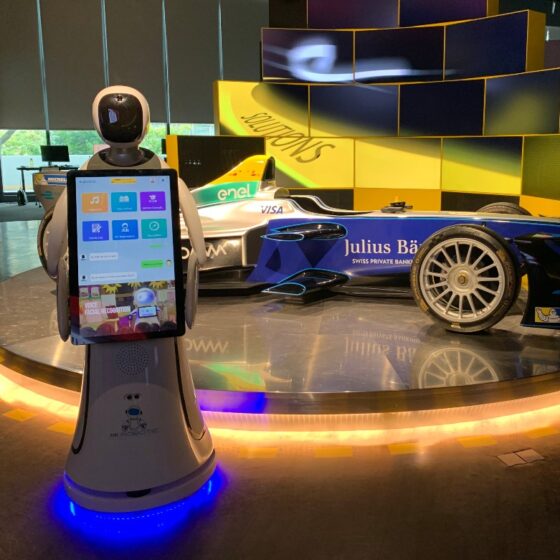 Concierge-Robot-At-Car-Show